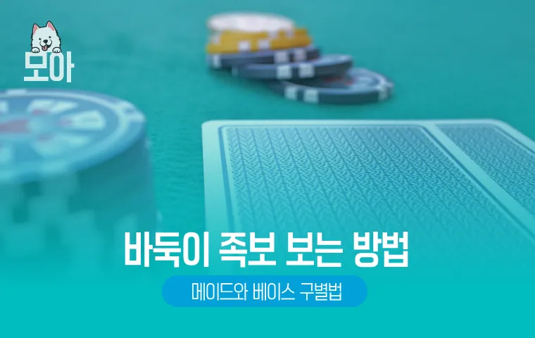 바둑이 족보 보는 방법